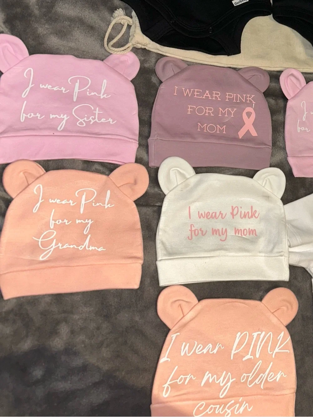 Kids Pink Awareness Beanie - Multiple Pink Shades